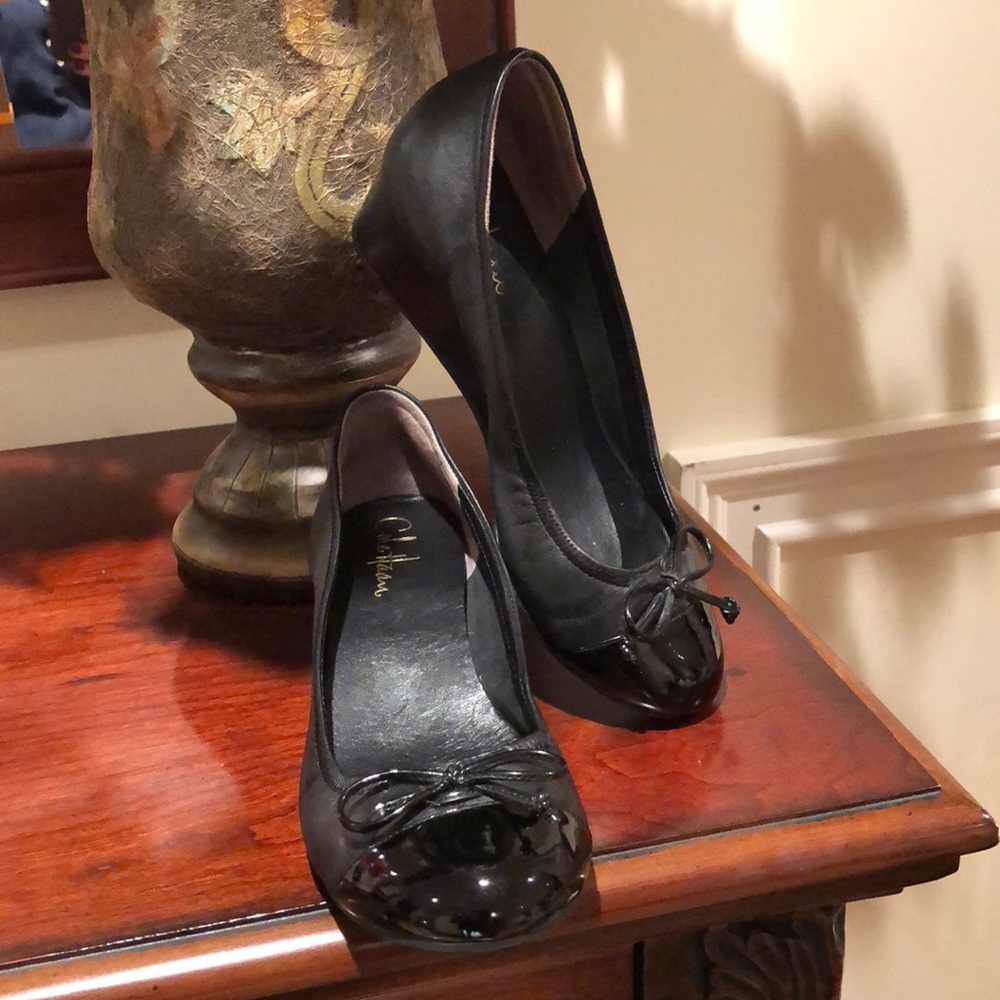 Cole Haan black wedges